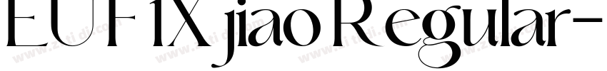 EU F1X jiao Regular字体转换